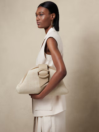 Stella Straw Clutch | Banana Republic (US)