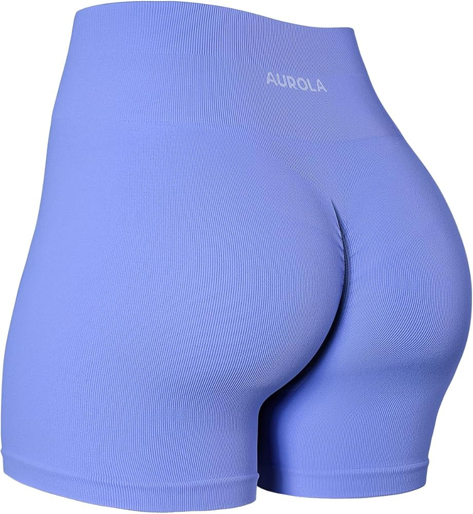 AUROLA Power Scrunch Butt Workout Shorts for Women Seamless Gym Shorts High Waist Tummy Control Y... | Amazon (US)