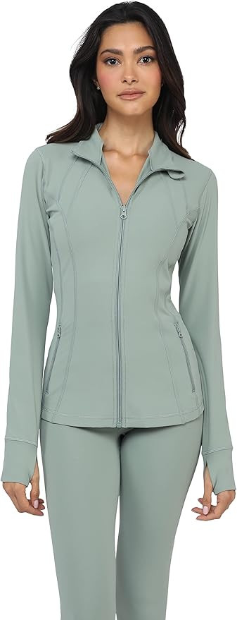 Yogalicious Womens Ultra Soft Lightweight Full Zip Yoga Jacket with Pockets | Amazon (US)
