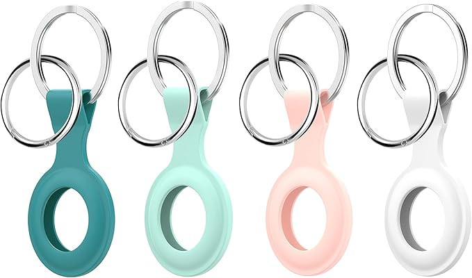 [4 Pack] Soft Silicone Case Compatible with Apple AirTags 2021, Protective Anti-Scratch Lightweig... | Amazon (US)