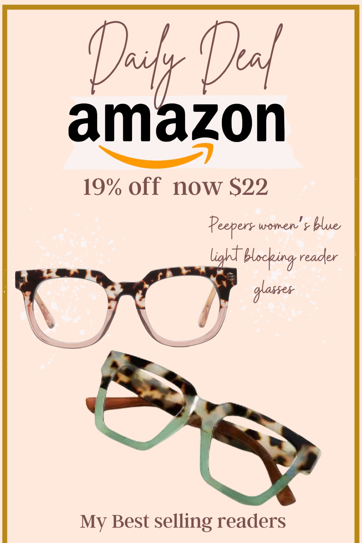 Amazon prime day big deals 

Peepers readers are my go to reading glasses that also have blue light protection!

On sale $22

#LTKFindsUnder50 #LTKGiftGuide #LTKxPrimeDay
