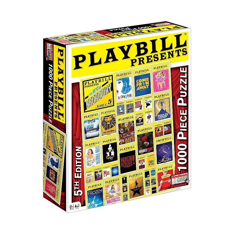 Endless Games 1000-pc. Playbill Presents The Broadway Musical Collection Jigsaw Puzzle, Multicolor | Kohl's