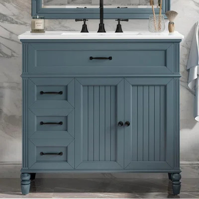 Bathroom Vanity with Sink and three Drawers | Wayfair North America