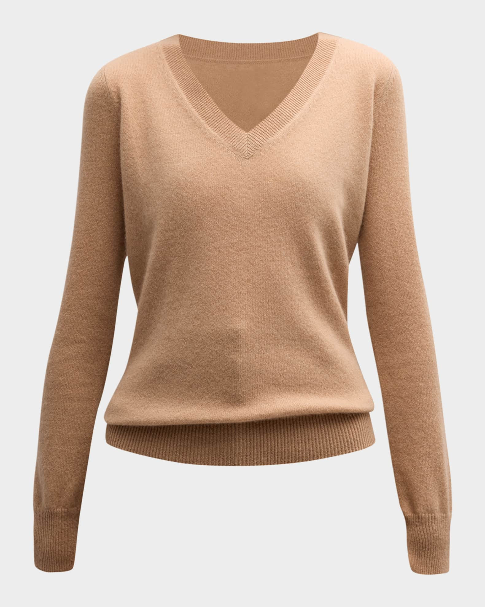Cashmere Classic V-Neck Sweater | Neiman Marcus
