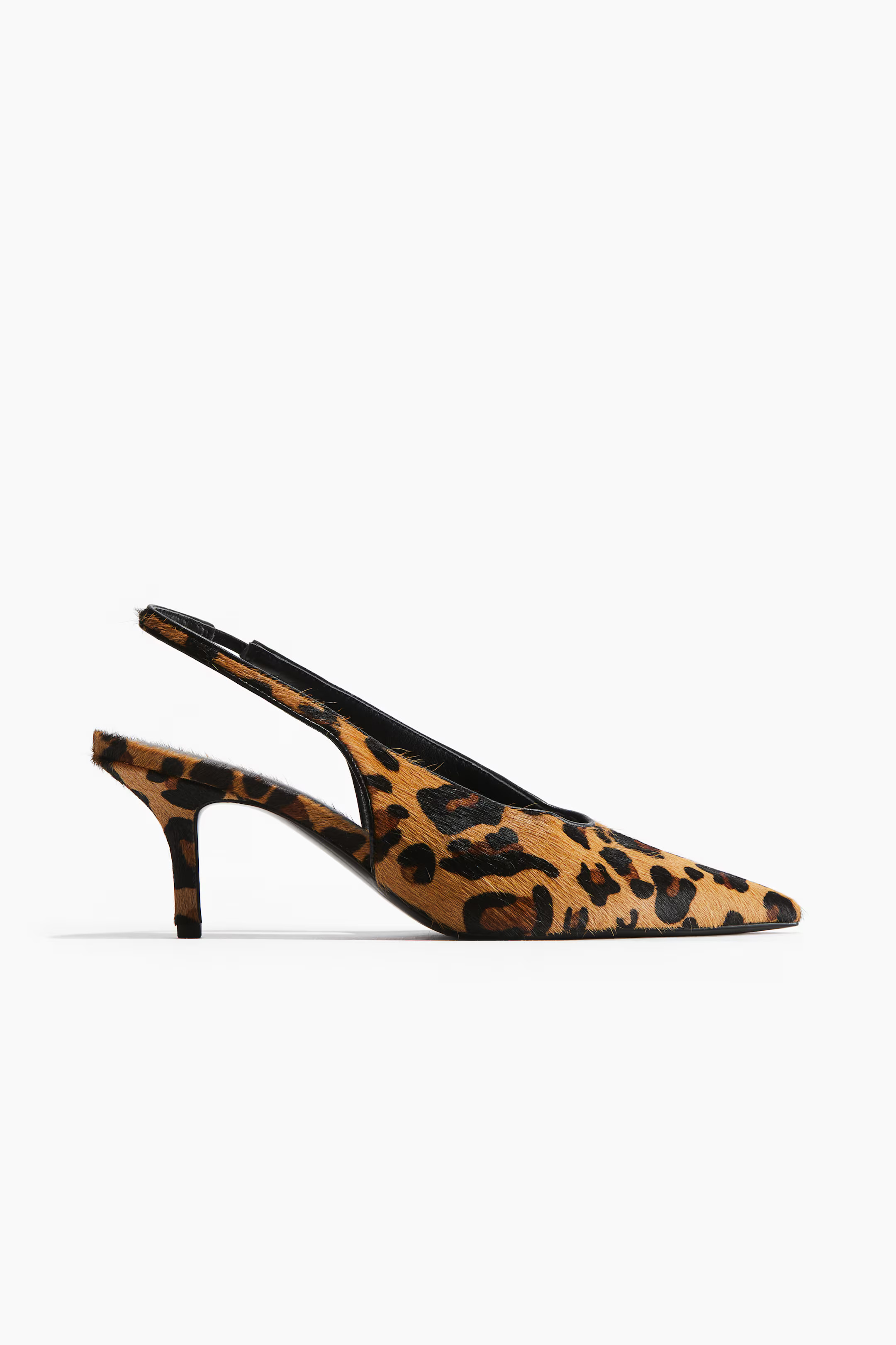 Leather slingback court shoes | H&M (UK, MY, IN, SG, PH, TW, HK)