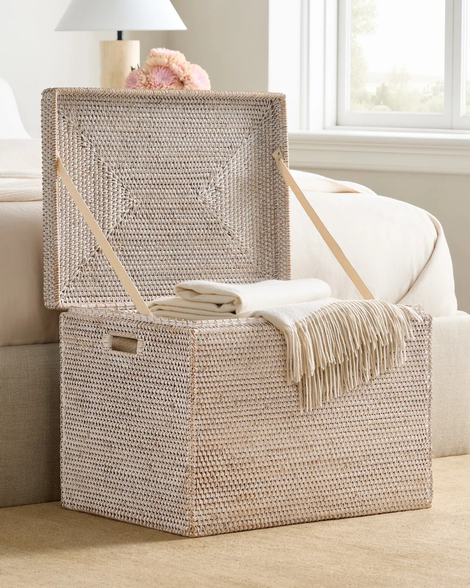 Handwoven Rattan Storage Chest | Quince