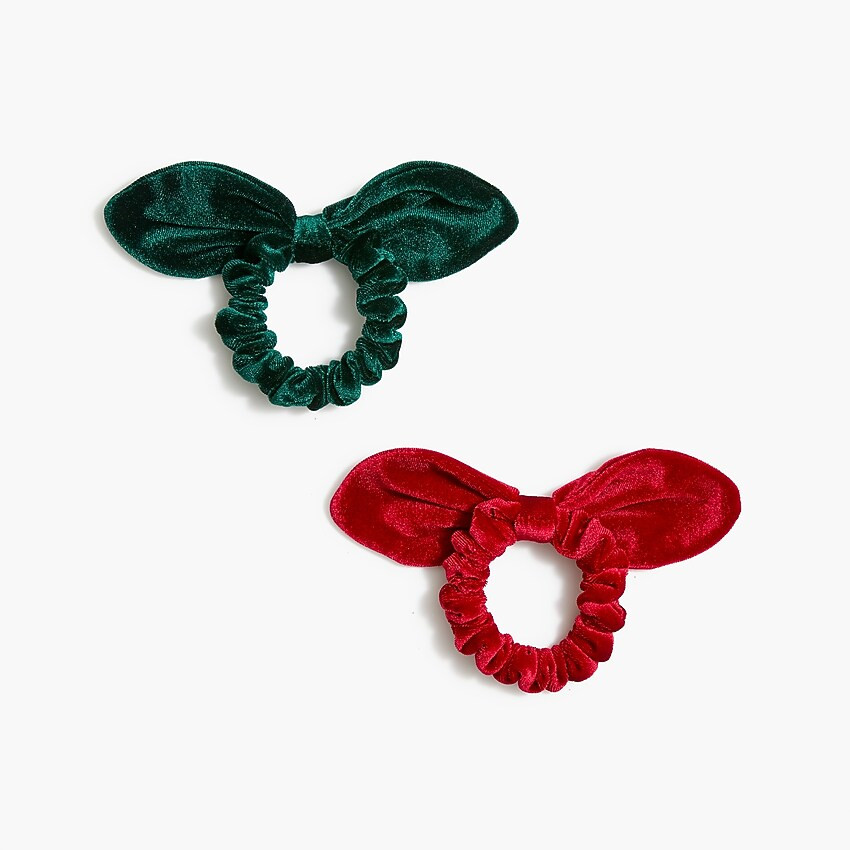 Girls' velvet scrunchie two-pack | J.Crew Factory