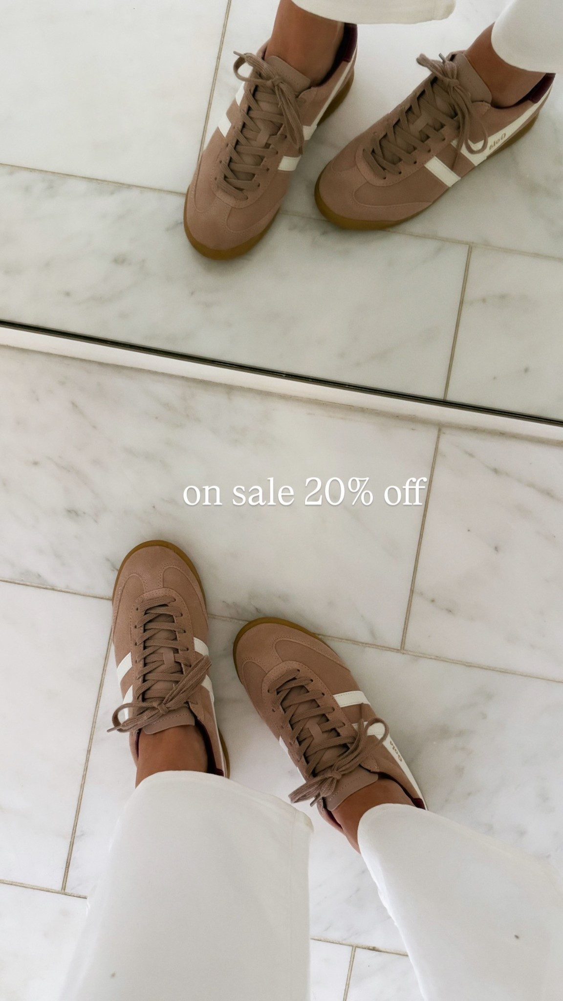 The cutest pink gola sneakers on sale! Fit tts 