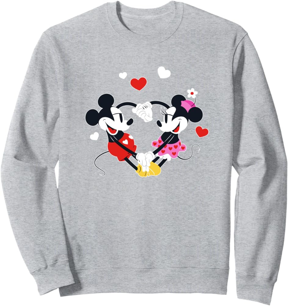 Disney Mickey and Minnie Hearts Valentine’s Day Sweatshirt | Amazon (US)