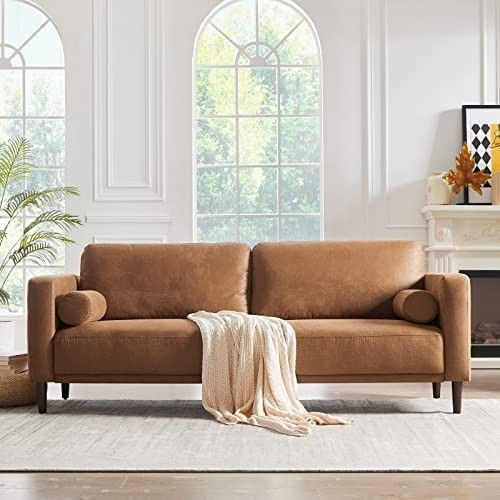 Sofa.  Amazon Fayx Leather Look.  Modern Sofa | Amazon (US)