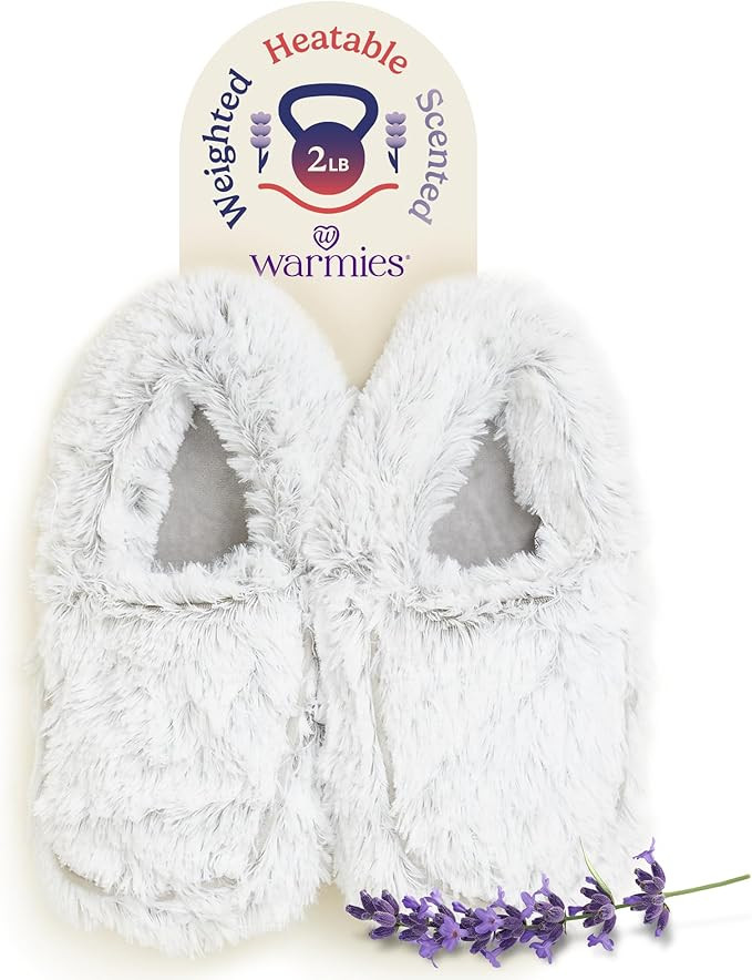warmies Microwaveable House Slippers for Women - Plush, Soft & Fuzzy Indoor Slippers with Backs &... | Amazon (US)