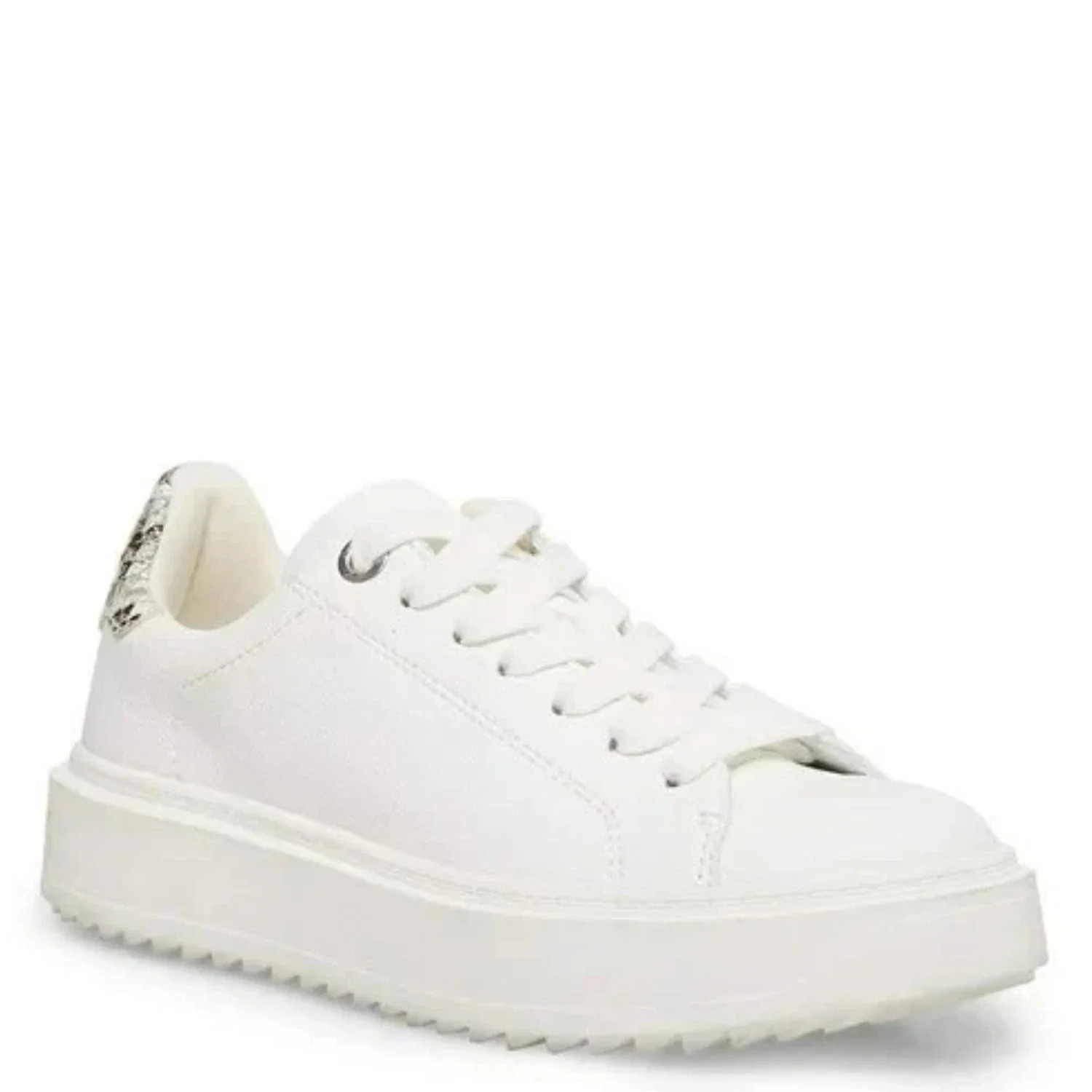 Steve Madden Catcher Sneakers Women's White Leather Lifestyle Shoes ZOGG2088 | Shop Simon