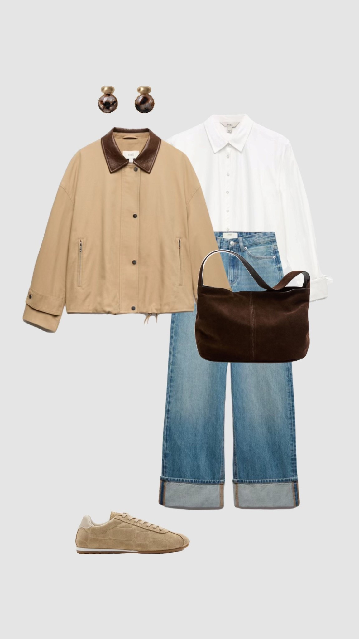 Get 15% off Katie Loxton with code KLDTS1MS ✨

Spring Outfit Inspo 🌿🌼

• neutral beige cropped crop trench coach jacket blue high waisted wide leg turn up jeans suede brown tote bag trainers womens I’m vacation city break outfits college outfit winter transitional outfits white shirt blouse •




#LTKuk #LTKspring #LTKwinter
