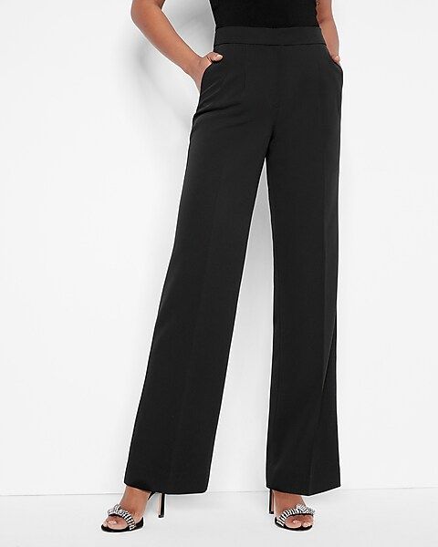High Waisted Double Pleat Trouser | Express