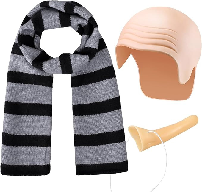 MOVINPE Gru Costume Accessories for Mens Halloween Supervillain Cosplay Party Set Black Gray Stri... | Amazon (US)