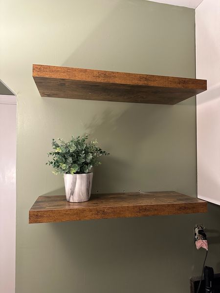 Link to my floating shelves.  Comes in 3 stains

#LTKSeasonal #LTKhome