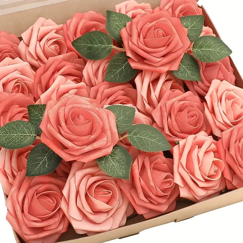 Retro Deep Light Coral Artificial Roses Retro Deep Light - Temu | Temu Affiliate Program