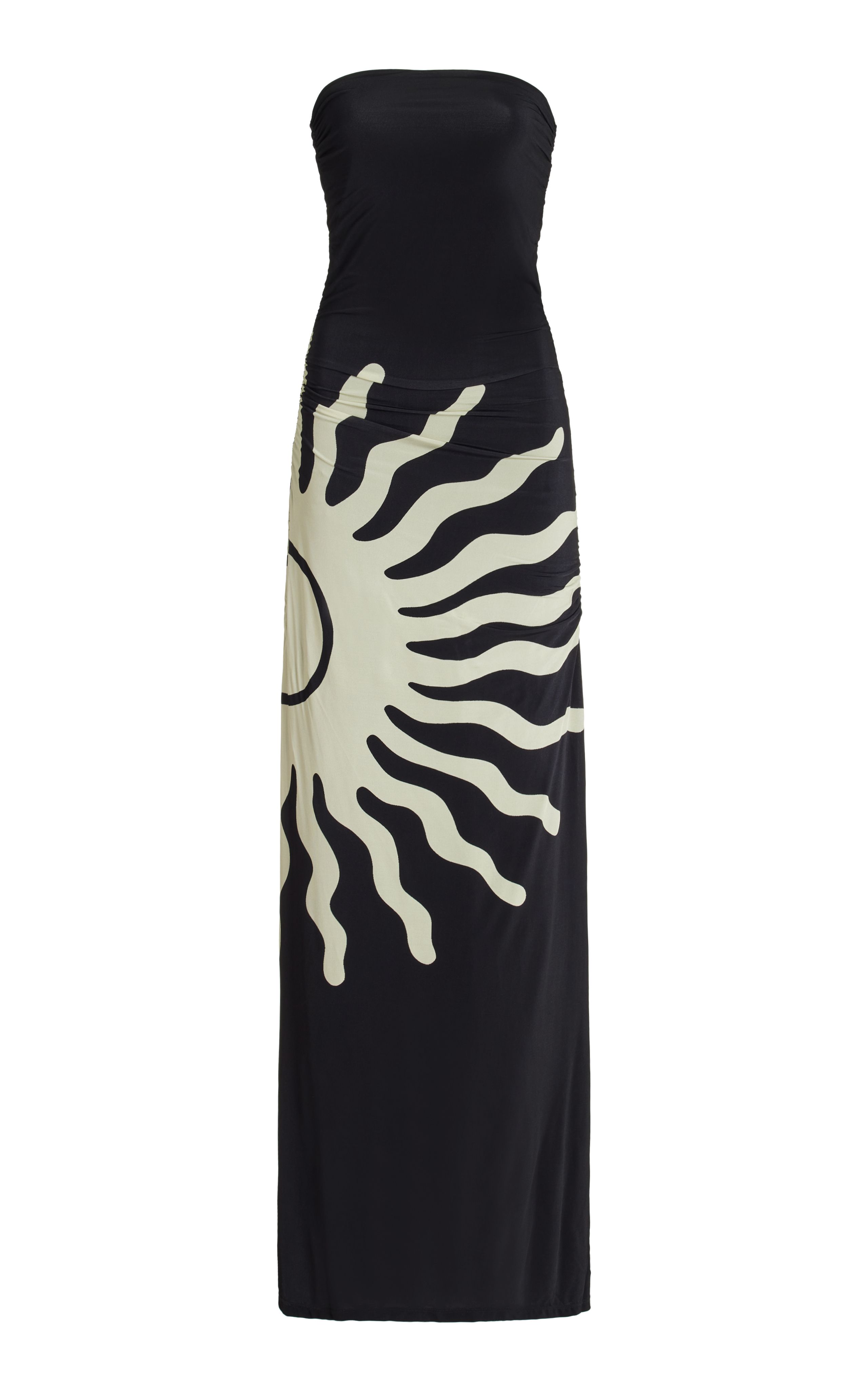 Daphne Strapless Printed Jersey Maxi Dress | Moda Operandi (Global)
