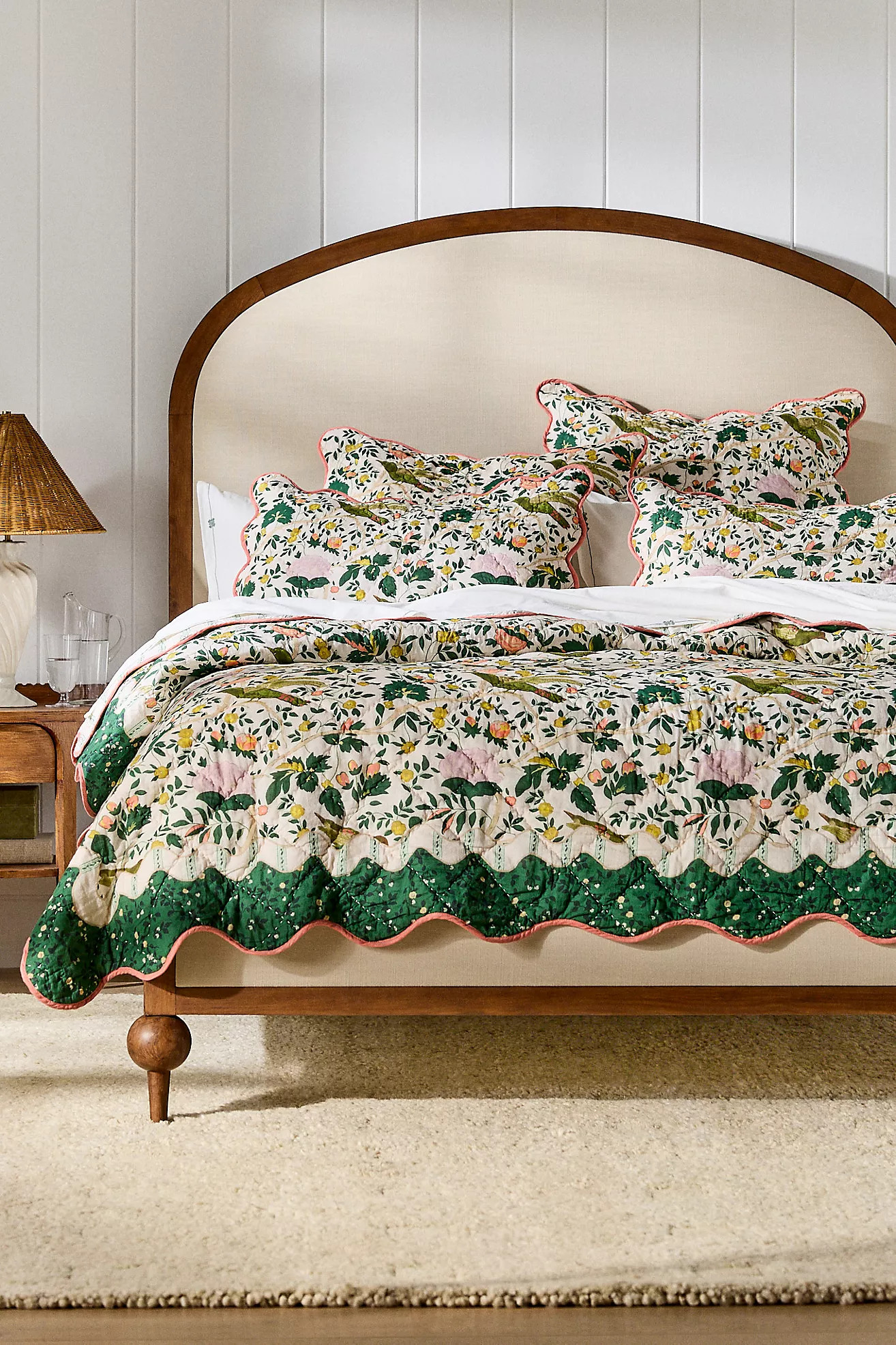 Iluka 100% Cotton Gauze Floral Quilt | Anthropologie (US)