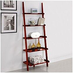 Five-tier Cherry Leaning Ladder Shelf | Bed Bath & Beyond