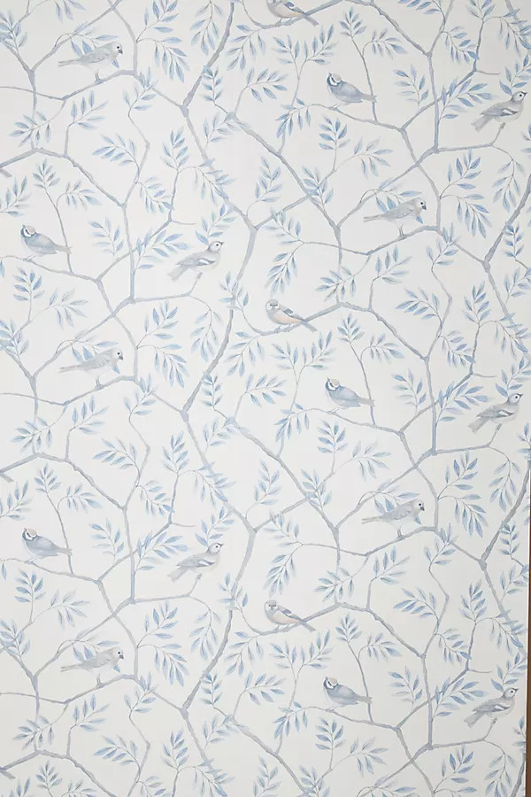 Crossbill Branches Wallpaper | Anthropologie (US)