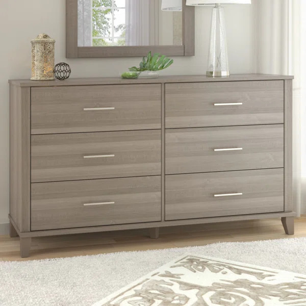 Masala 6 Drawer 59.29'' W Double Dresser | Wayfair North America