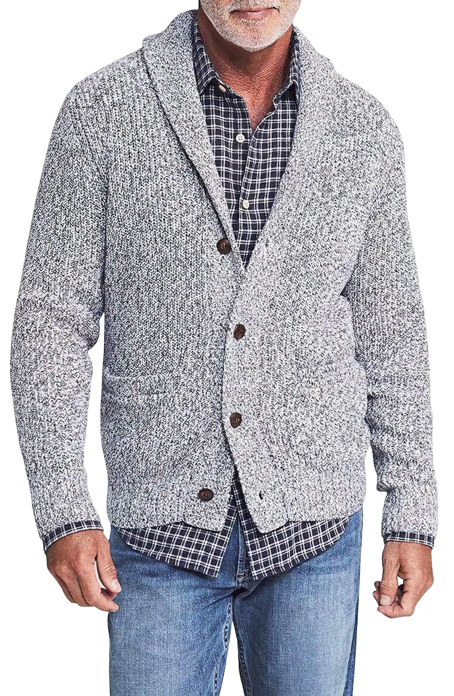 Faherty Marled Cotton & Cashmere Cardigan | Nordstrom | Nordstrom