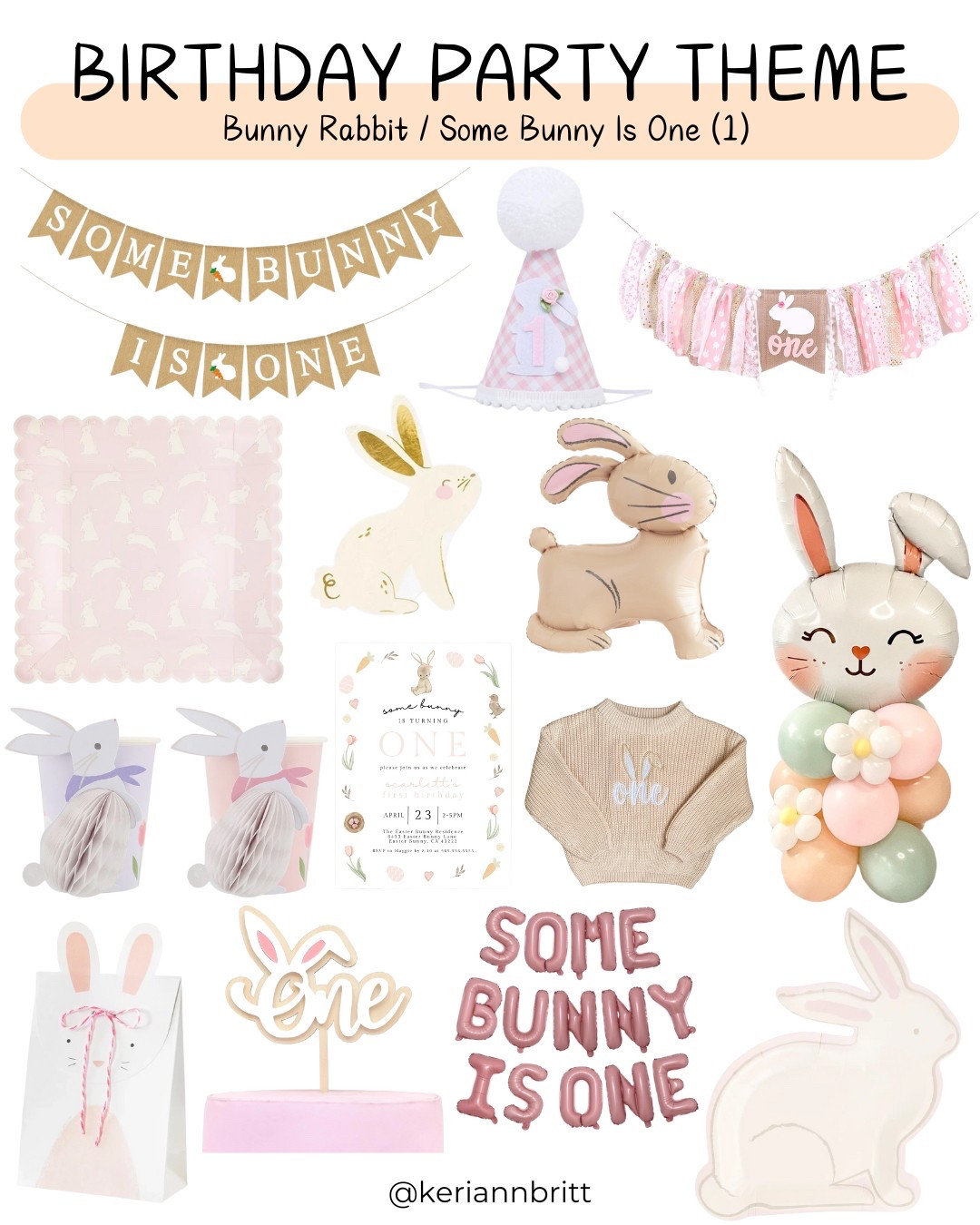 Birthday Party Theme - Bunny

Kids birthday party theme / birthday party / first birthday party / party theme / birthday idea  / party decorations / 1st birthday party / 2 year old party theme / 3 year old birthday / boy birthday party / girl birthday party / 4 year old birthday / 5 year old birthday / 6 year old birthday / bunny birthday / bunny rabbit party / some bunny is one / some bunny is 1 / bunny party

#LTKKids #LTKParties #LTKBaby