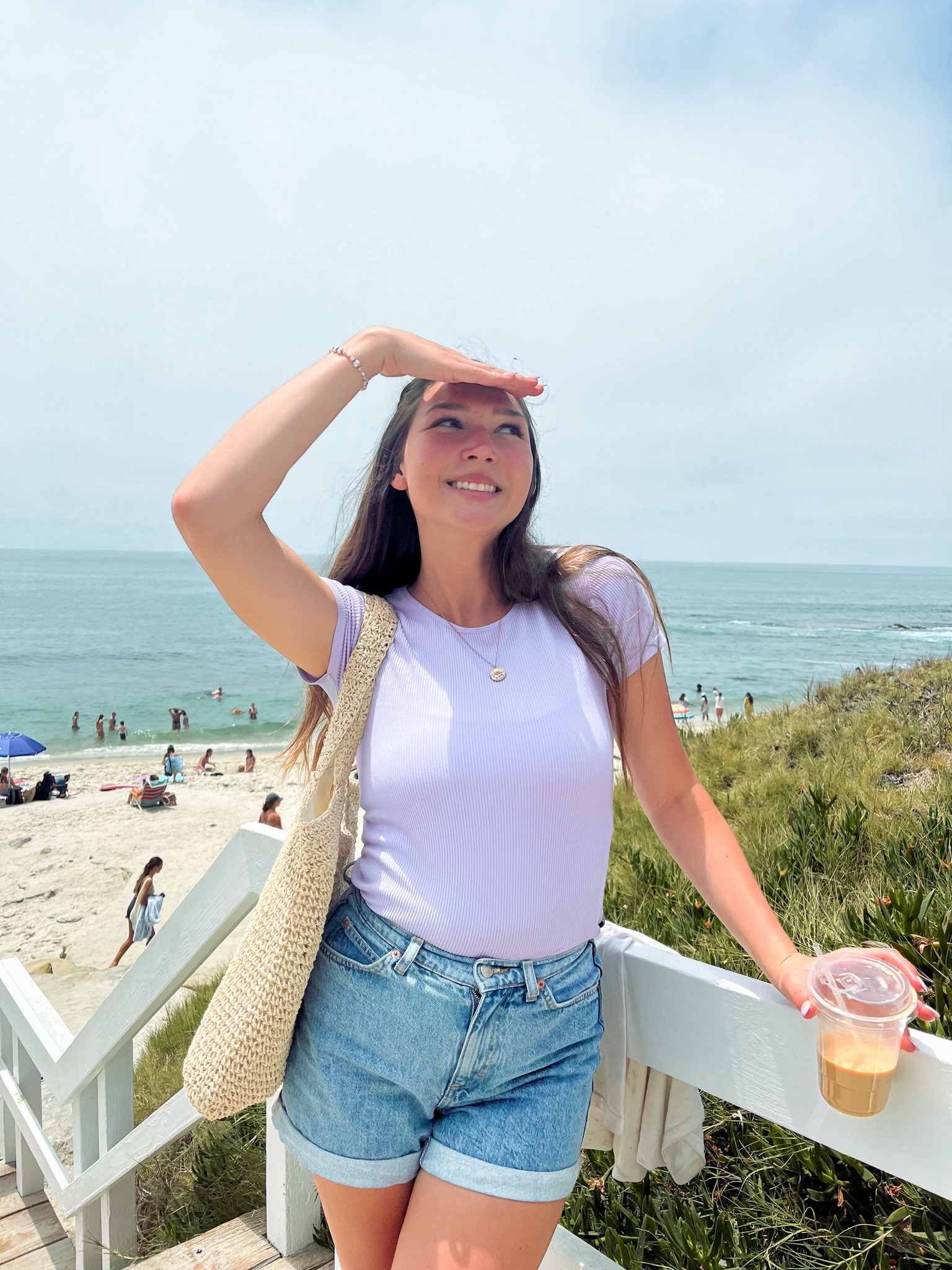 Beach and basic tees kind of summer💗
casual summer style, easy outfit idea, ootd, summer aesthetic 

#LTKunder100 #LTKSeasonal #LTKFind