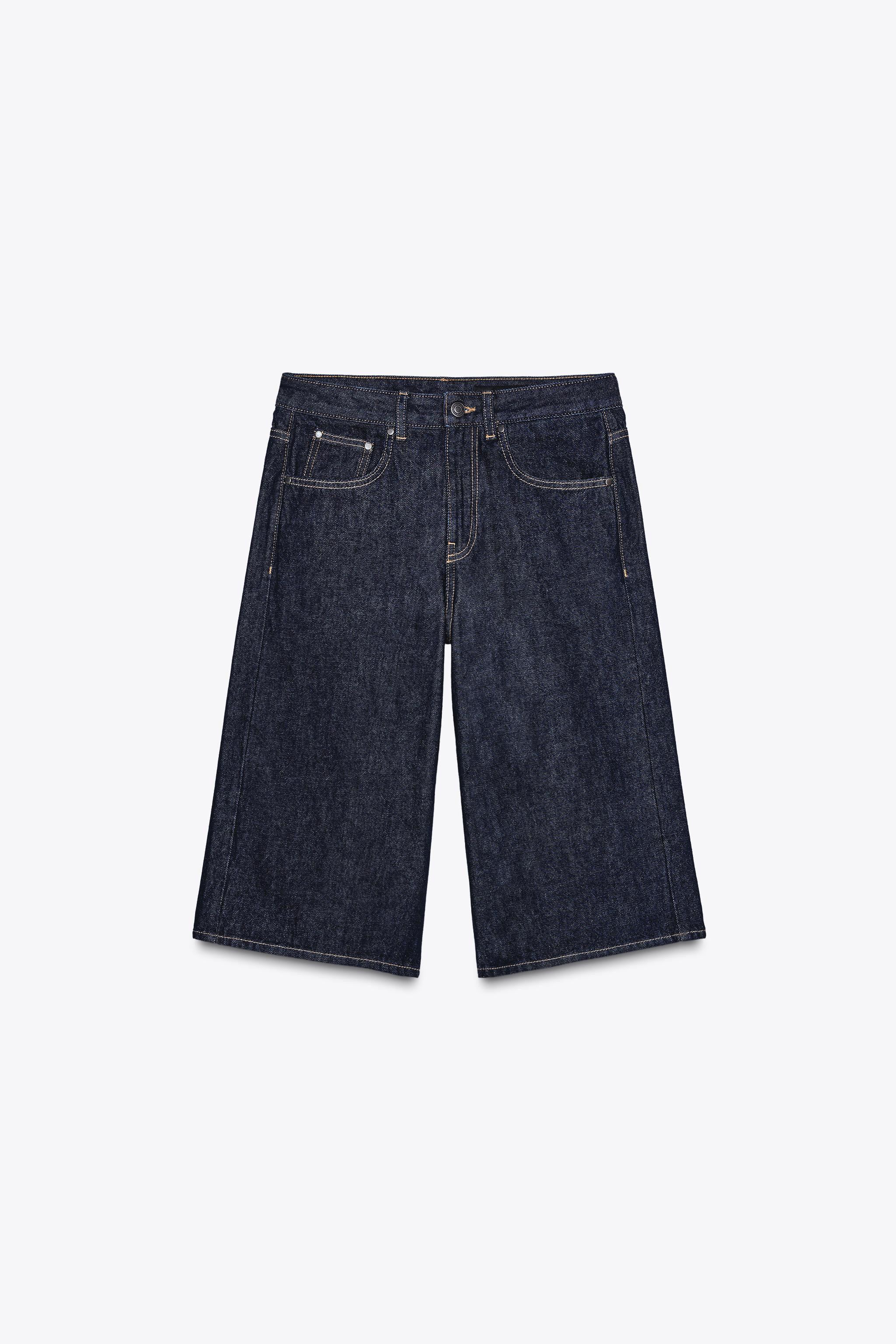 ZW COLLECTION DENIM BERMUDA SHORTS | Zara UK