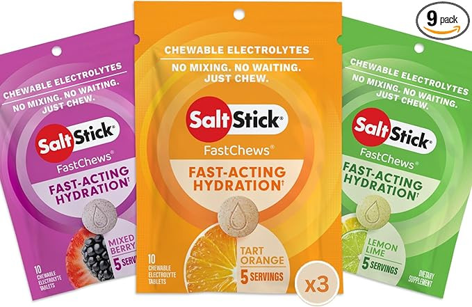 SaltStick Electrolyte FastChews - 90 Count Best Sellers Variety Pack - Chewable Electrolyte Table... | Amazon (US)