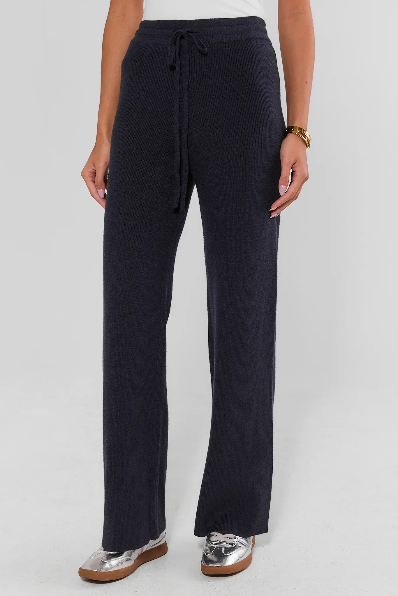 Everyday Navy Knit Set Pants | Avara