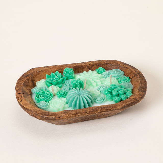 Succulent Garden Candle | UncommonGoods