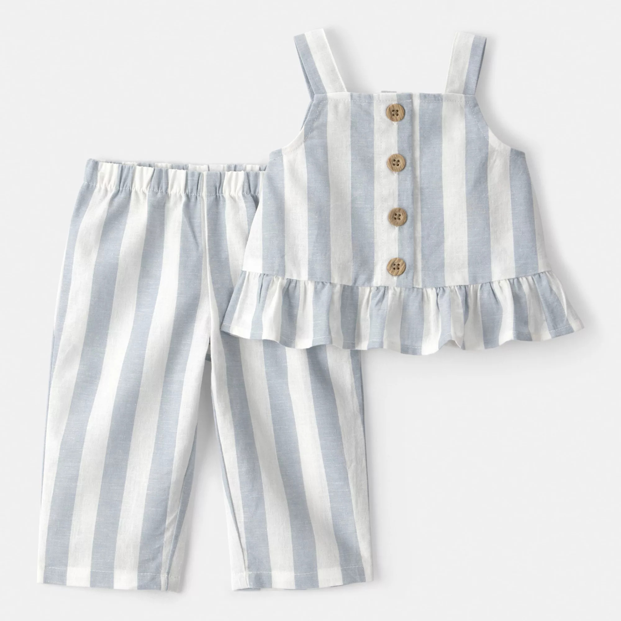 Baby Girl Carter's 2-Piece Sleeveless Top & Pants Set | Kohl's