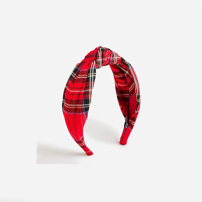 Tartan knot headband | J.Crew US