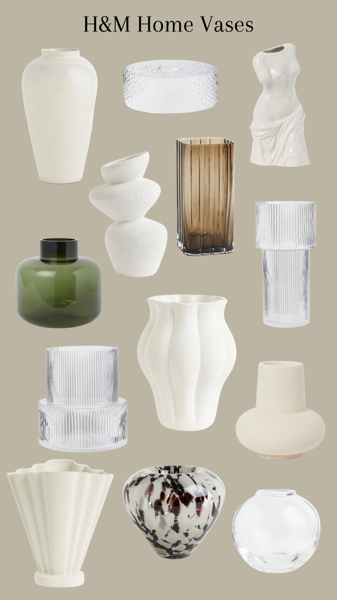 H&M Home Vases #hm #home #vases #decor #interiordesign #interiordecor #homedecor #homedesign #homedecorfinds #moodboard

#LTKhome #LTKfindsunder50 #LTKstyletip