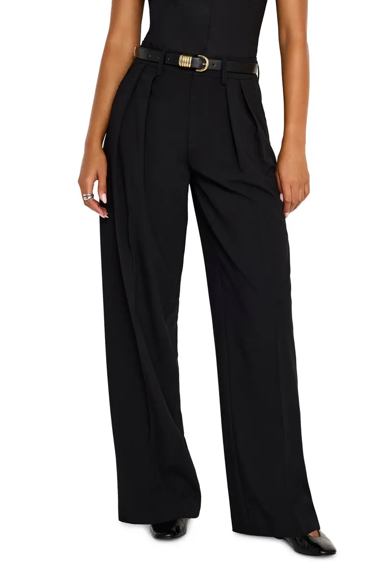 Good '90s Suiting Pleated Wide Leg Pants | Nordstrom