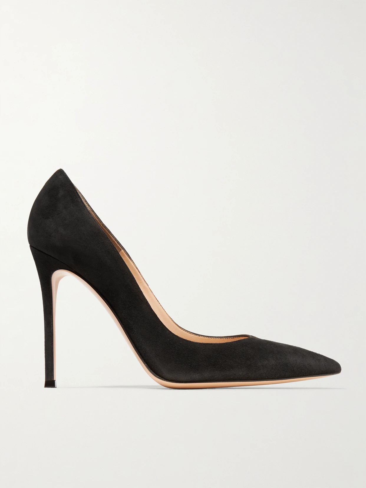 Gianvito Rossi - Gianvito 105 Suede Pumps - Black | NET-A-PORTER (US)
