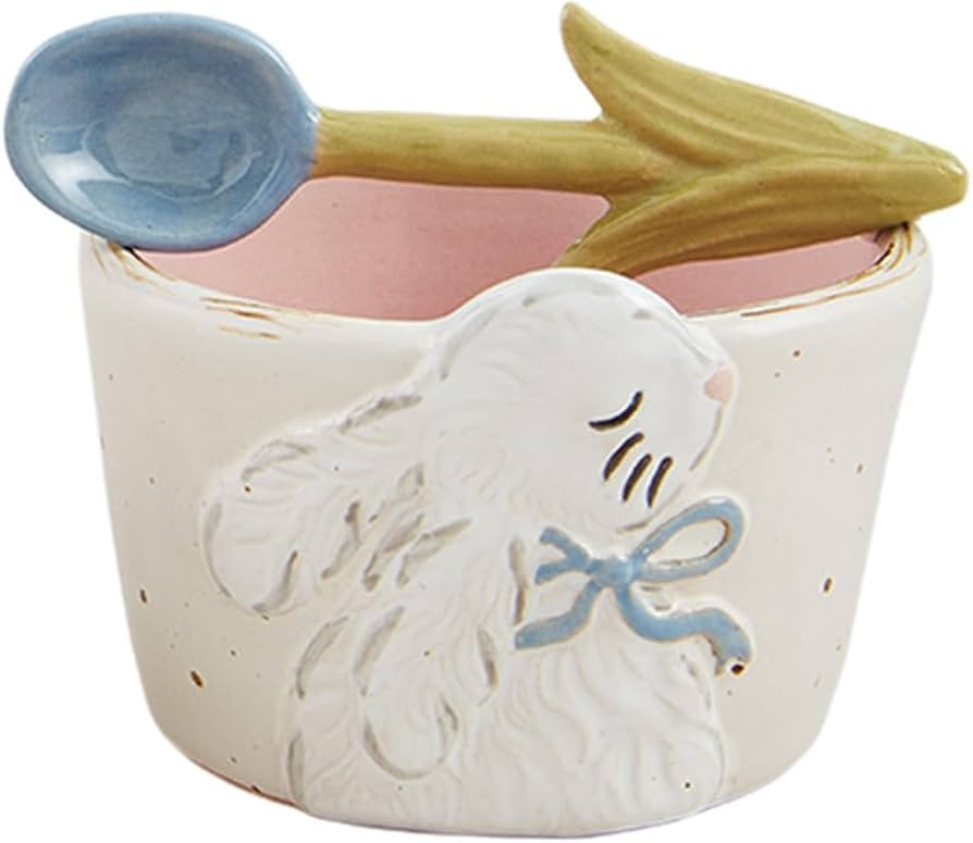 Mud Pie Blue Bow Easter Tidbit Set; dip 2" x 3" dia | spoon 3 1/2" | Amazon (US)