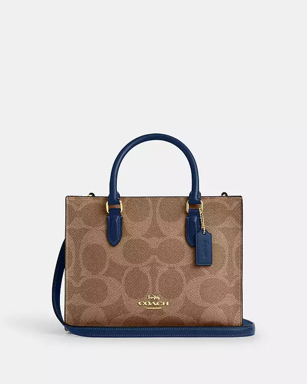 Maggie Small Tote Bag In Signature Canvas | Coach Outlet US