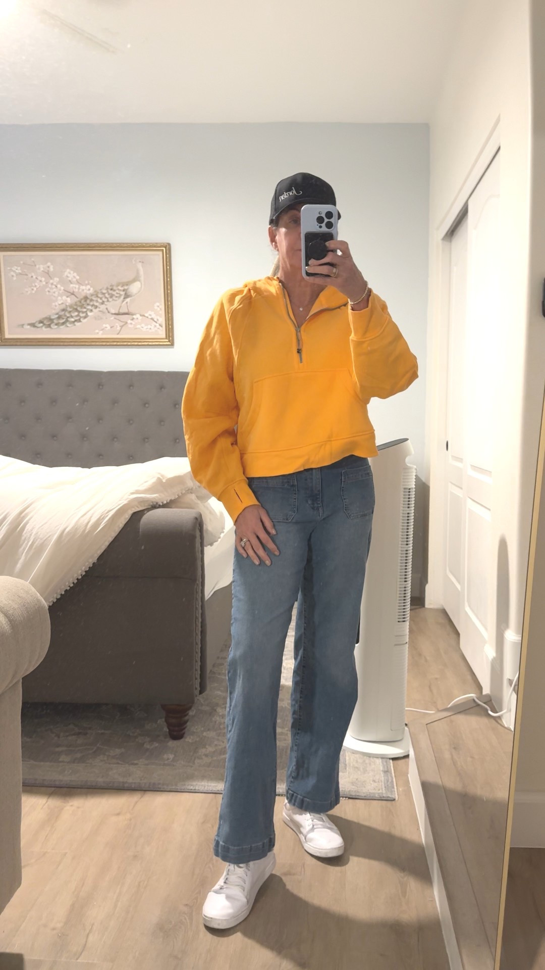 Casual Spring Outfit. Love the stretch in these jeans. They are my go to on repeat.  Current situation I need to put this guest room back in order. 

#LTKOver40 #LTKootd #LTKdayinmylife