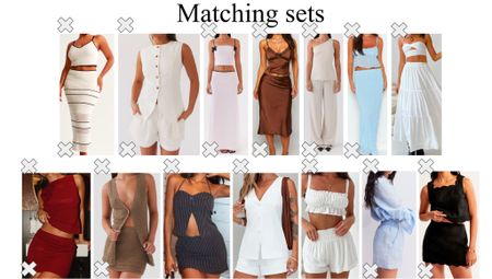 Loving these matching sets for summer! I love wearing matching sets out to dinner with my boyfriend, or out with my friends! 

#LTKSeasonal #LTKStyleTip #LTKBeauty