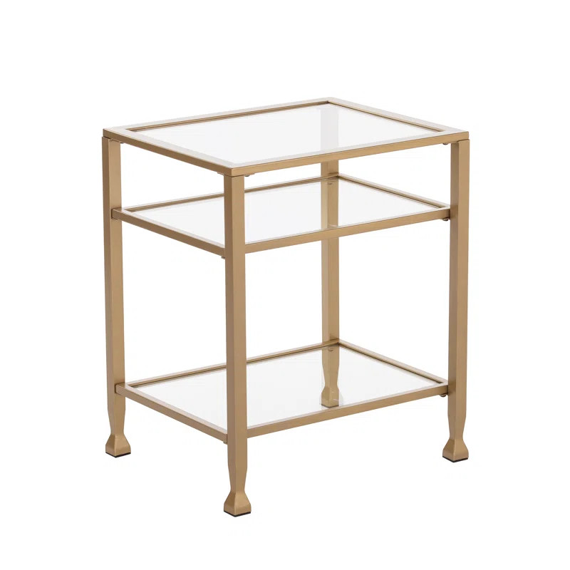 Jordyan 24'' Tall Glass End Table | Wayfair North America