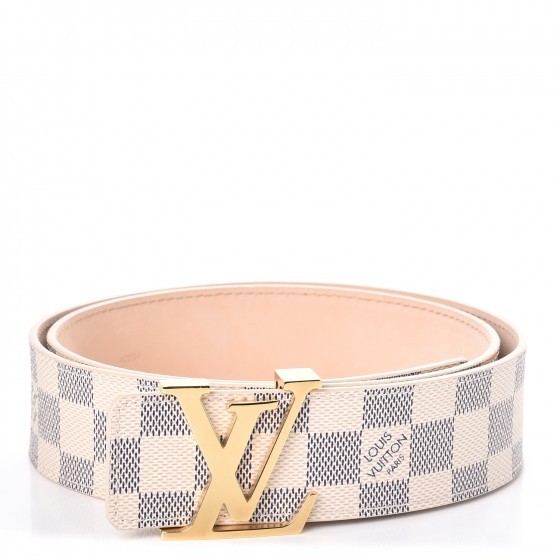 Louis Vuitton Belt Initiales Damier Azur Blue/White | StockX 
