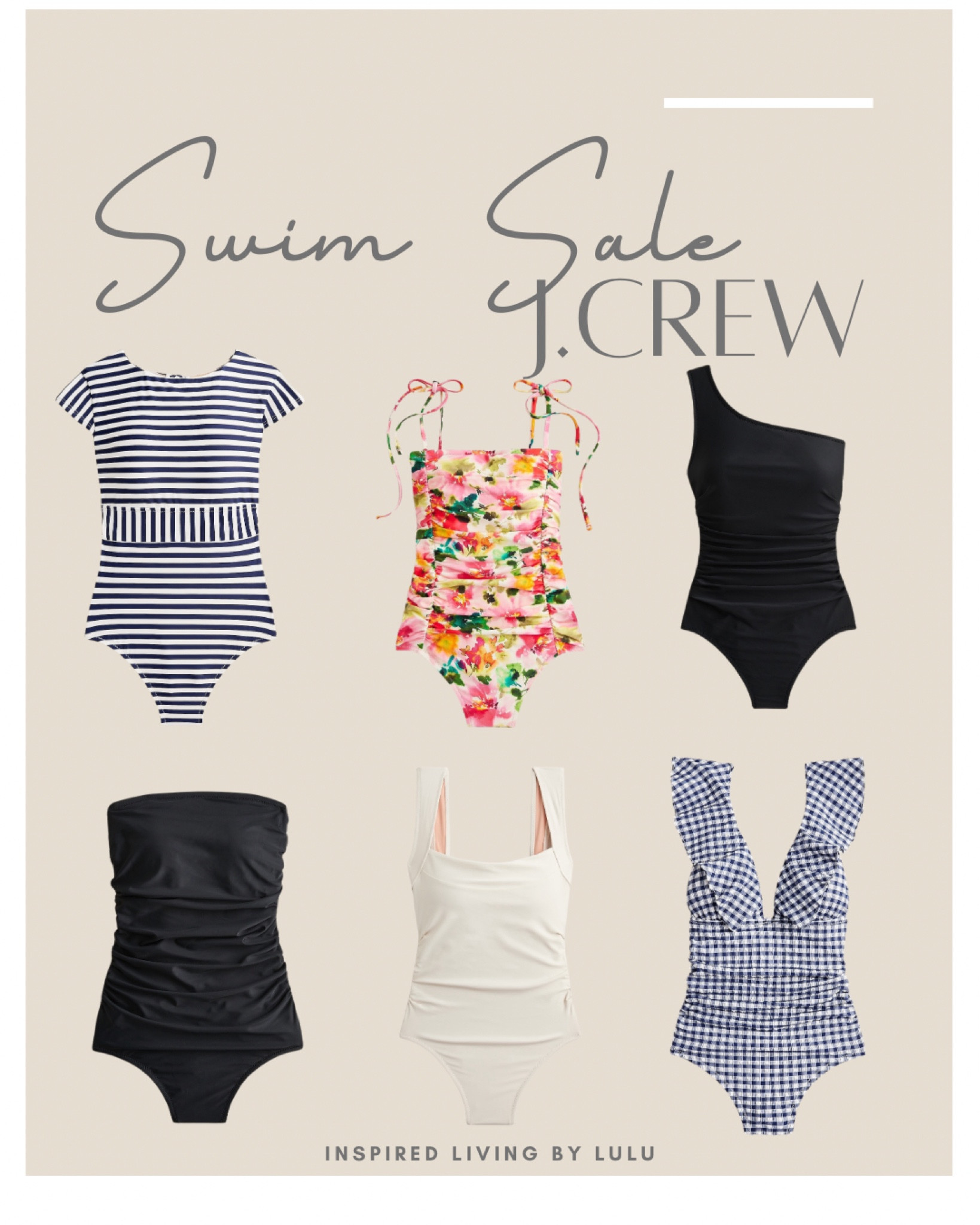 Shop the J. Crew Swim Summer Sale! Beautiful one piece swimsuits as well as two piece suits. They even offer a long torso option. 



#LTKswim #LTKSeasonal #LTKsalealert