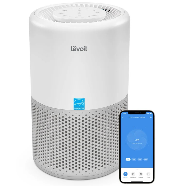 Levoit Air Purifier for Allergies and Asthma, 457 Sq ft., H13 True HEPA Filter, Gray - Walmart.co... | Walmart (US)
