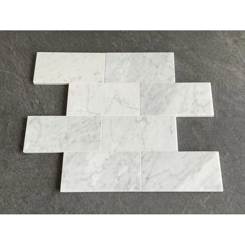 3" x 6" Marble Mosaic Subway Wall & Floor Tile | Wayfair North America