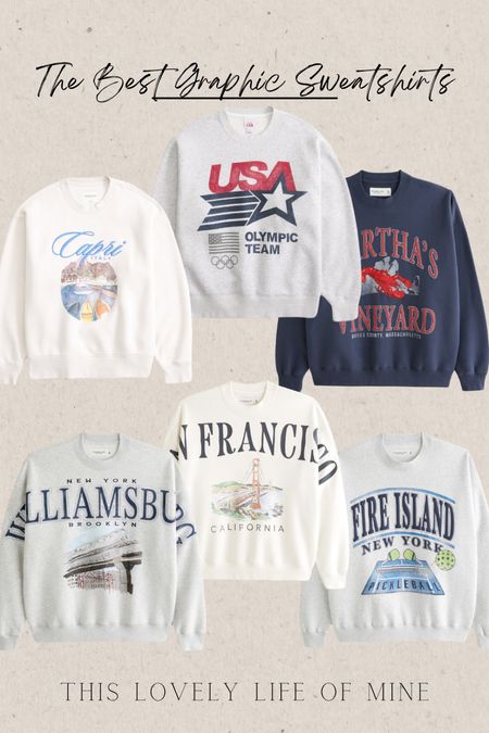 Abercrombie graphic sweatshirts some on sale 

#LTKstyletip #LTKsalealert #LTKfindsunder100