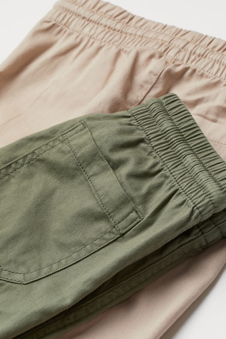 2-pack Twill Joggers | H&M (US + CA)