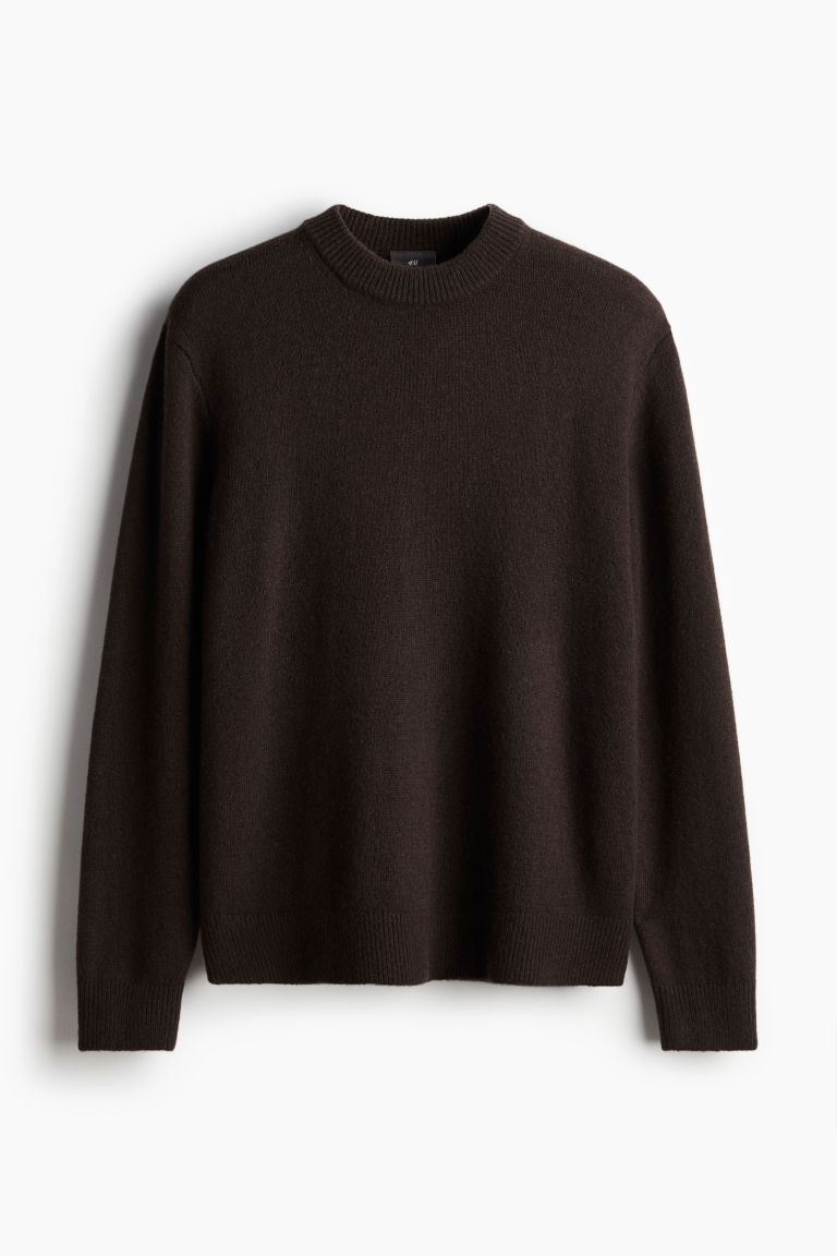 H & M - Regular Fit Wool Sweater - Brown | H&M (US + CA)